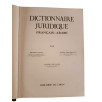 Dictionnaire Juridique Français-Arabe