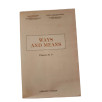 Ways and Means - Classes de 1e