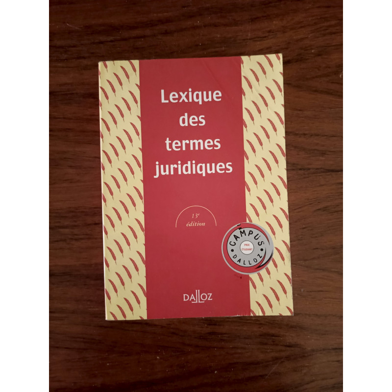 Lexique des termes juridiques