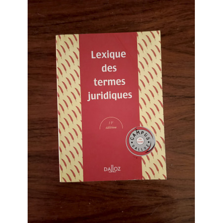 Lexique des termes juridiques