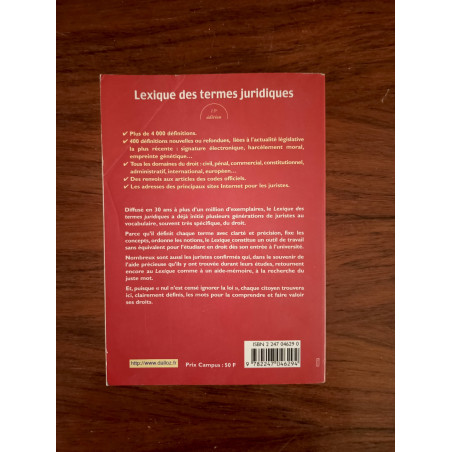 Lexique des termes juridiques
