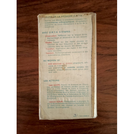 Apprendre l'orthographe CM1