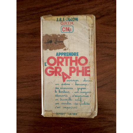 Apprendre l'orthographe CM1