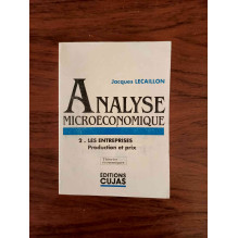 Analyse microéconomique (1/3)