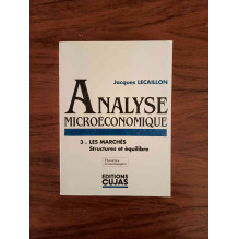 Analyse microéconomique (1/3)